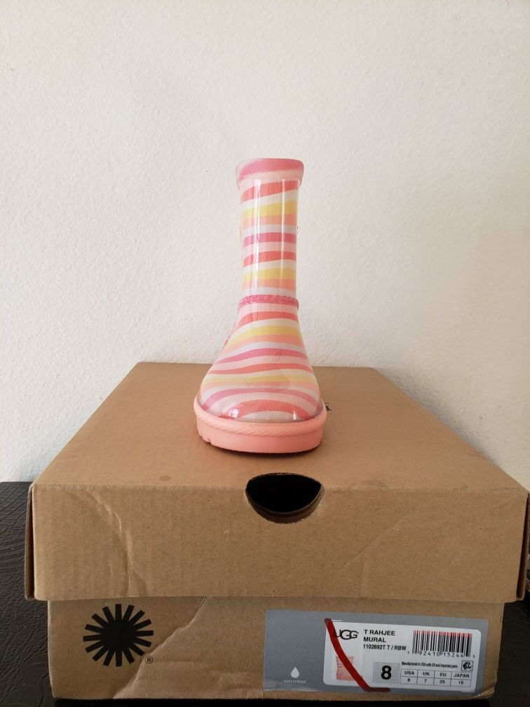 UGG Girls Toddler Rahjee Mural Rain Boots