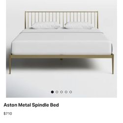 All Modern Metal Gold Bed