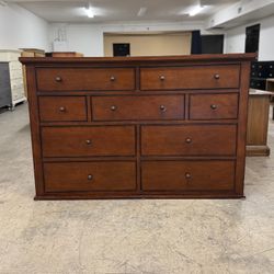 Spacious Beautiful Aspen Home 9 Drawer Dresser with Dovetail Joints