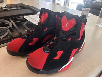 Air Jordan Shoes True Flight Black And Red Size 10.5