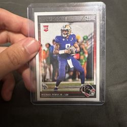 Michael Penix Jr. 2024 Panini Score Football Rookie Card