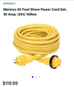 50 Ft shore power cord 30 Amp 125v 