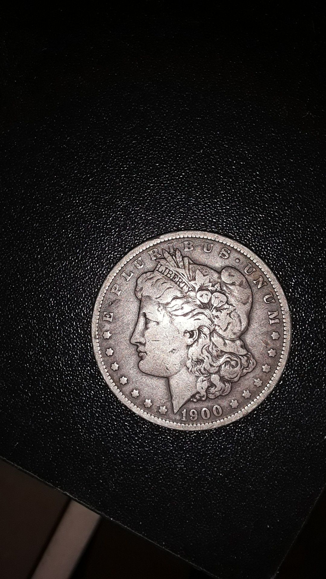 1990 Morgan dollar.