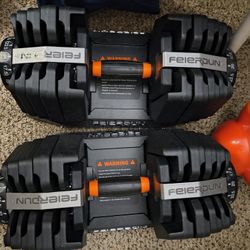 52lb Adjustable Dumbbells Sold As Set