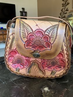Mexican Style Leather Handmade Purse