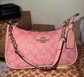 Pink coach purse
