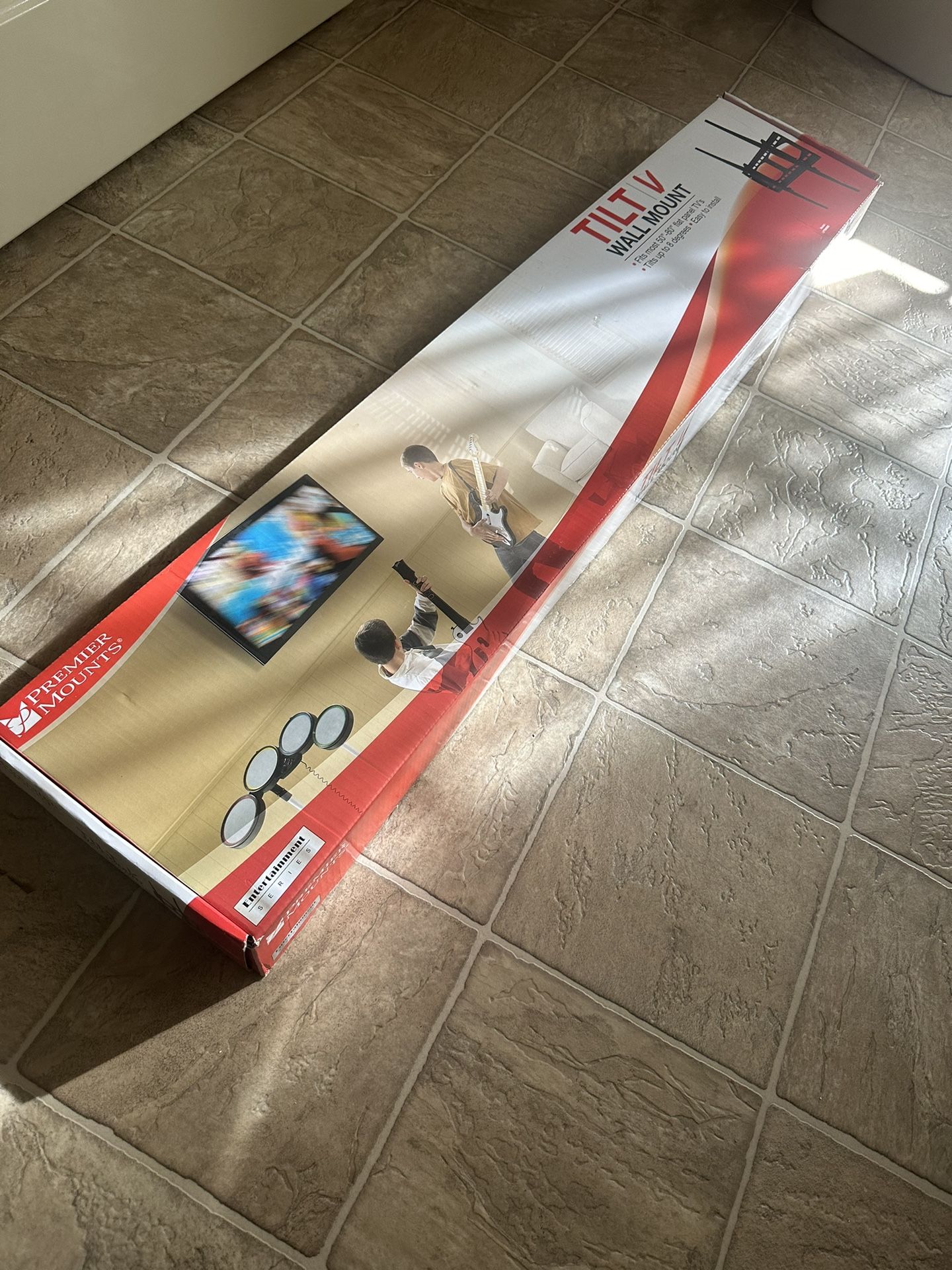 Premier Mounts Tilting Low-Profile Flat Panel TV 50”-80” Wall Mount is