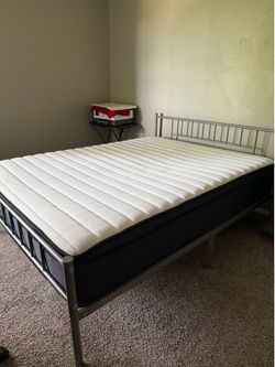 Queen bed + 12-inch queen mattress
