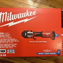 NEW SEALED Milwaukee M18 2922-22 Cordless FORCE LOGIC Press Tool Kit