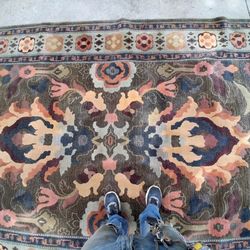 Rare Vintage Hand Woven Rug