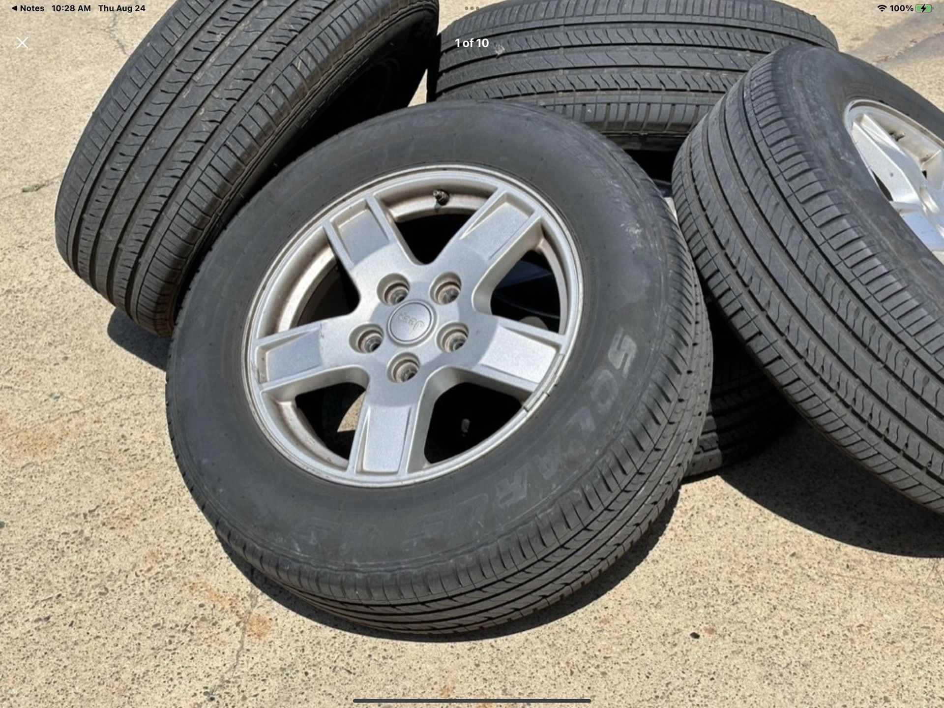 OEM 2006 Jeep Grand Cherokee Wheels (5 rims) Tires 235/65/17