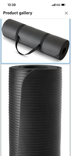 Gym Exercise   Yoga mat 1/2 Thick New Black 