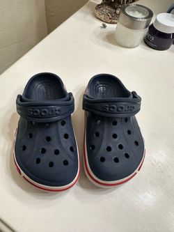 Blue boy crocs
