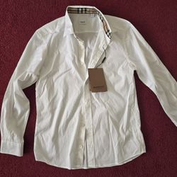New Burberry Mens Dress Shirt