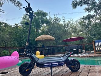 Electric Scooter with LED Lights and Wide Tires