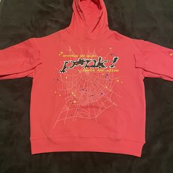 Pink Spider Hoodie Size L