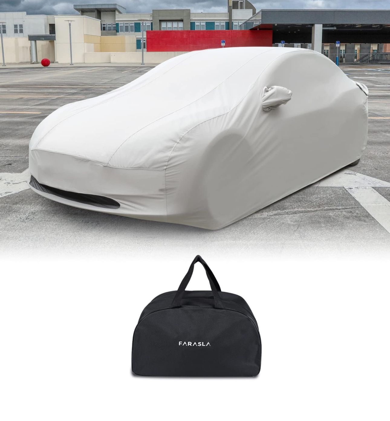 Farasla Outdoor Car Cover for Tesla Model Y with Storage Bag