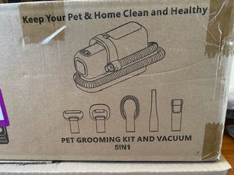 Pet Grooming & Vacuum 5 in 1 Kit