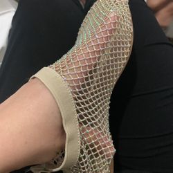 New Never Used! Woman’s Fishnet Sandals Size 6/7 