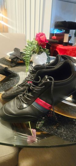 Lacoste Black Leather Sneakers