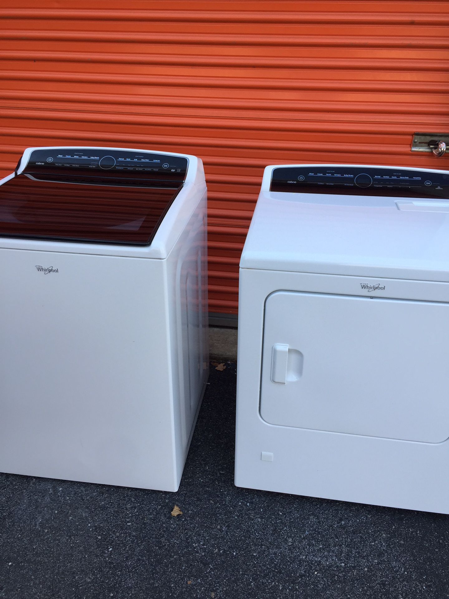 Whirlpool cabrio washer and dryer
