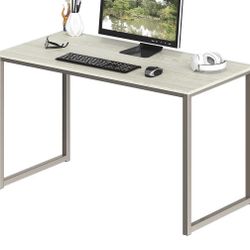 SHW Home Office 55-Inch Large Computer Desk, Maple