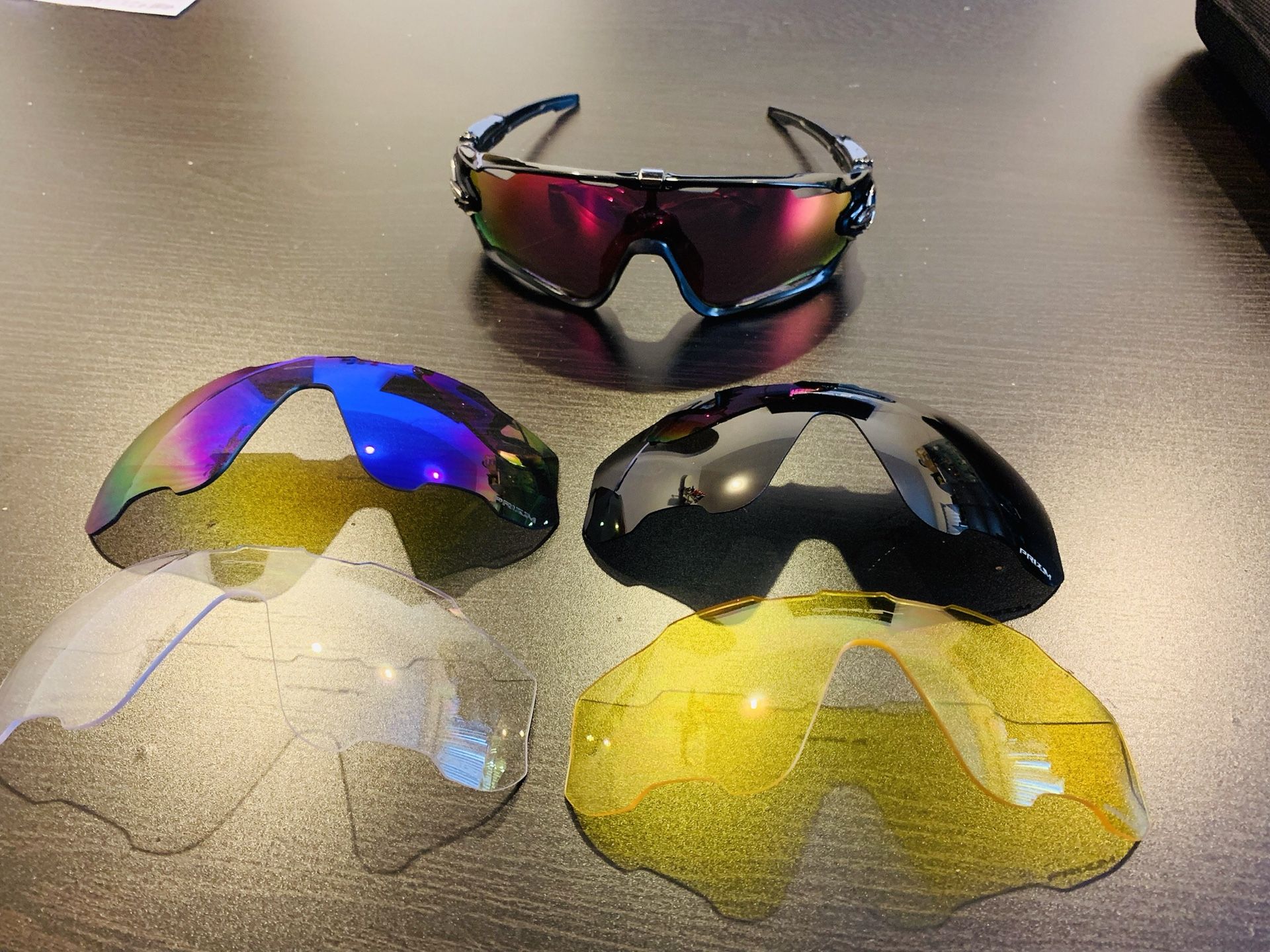 New Oakley JAWBreaker with PRIZM Technology Lenses and Replacements For Cycling Avtive Sports Active Biking Mountain Biking Baseball