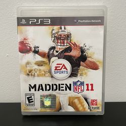 Madden NFL 11 PS3 Like New CIB w/ Manual Sony PlayStation 3 Football Video Game