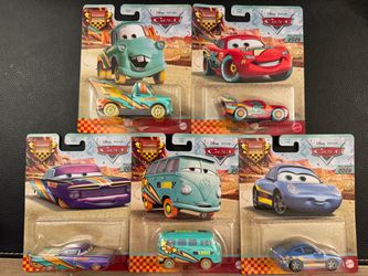 Pixar Cars Race to Celebrate diecast package