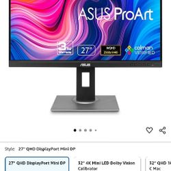 monitor: ASUS -PRO ART 27'