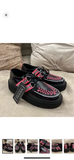 T.U.K platform enamel shoes new women’s 6