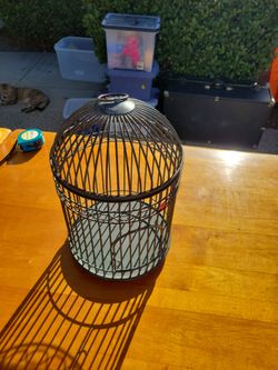 Metal bird cage
