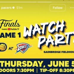 Watch Party Tickets Pacers