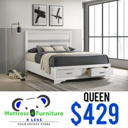 Miranda Queen Size Storage Bed 