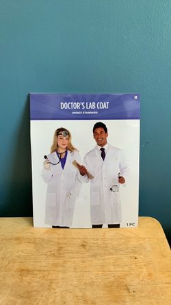 HALLOWEEN DOCTOR LAB COAT ADULT SIZE COSTUME