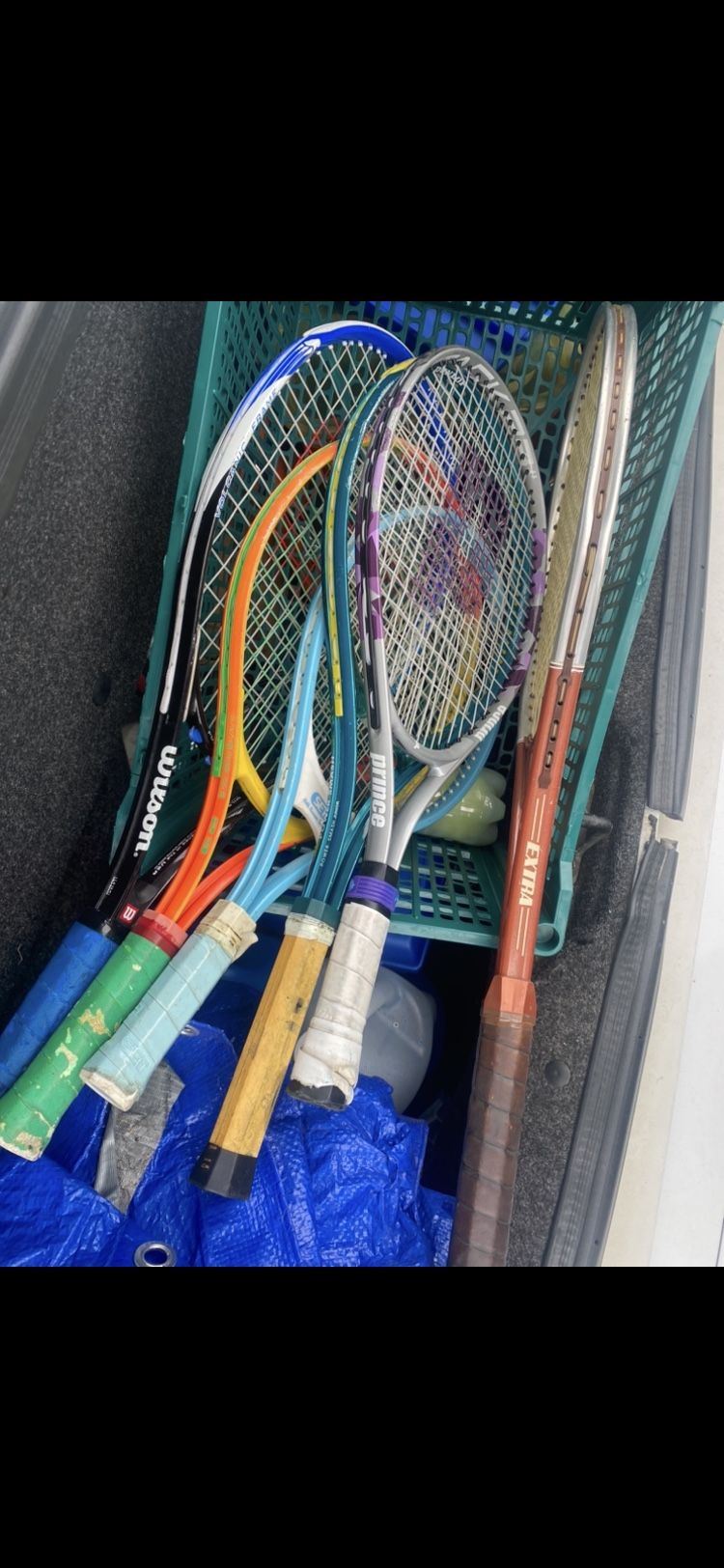Assorted Tennis Rackets 