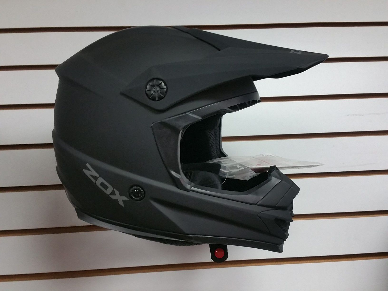 NEW dirt bike helmet matte black DOT ECE at All Rider Gear