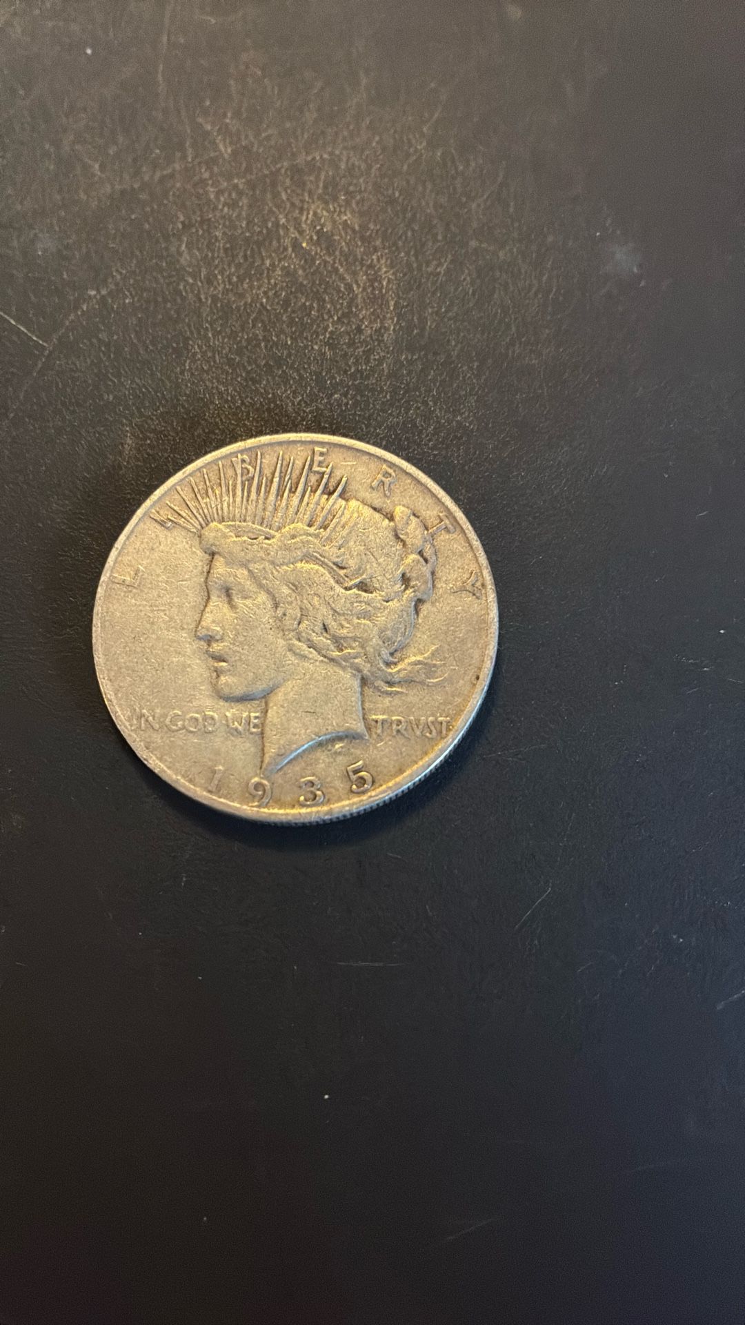 1935 S Silver Peace Dollar