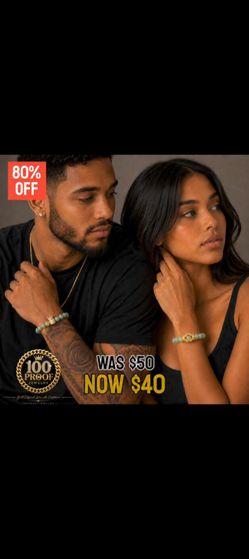 10k Gold Crown Jade Bracelets
