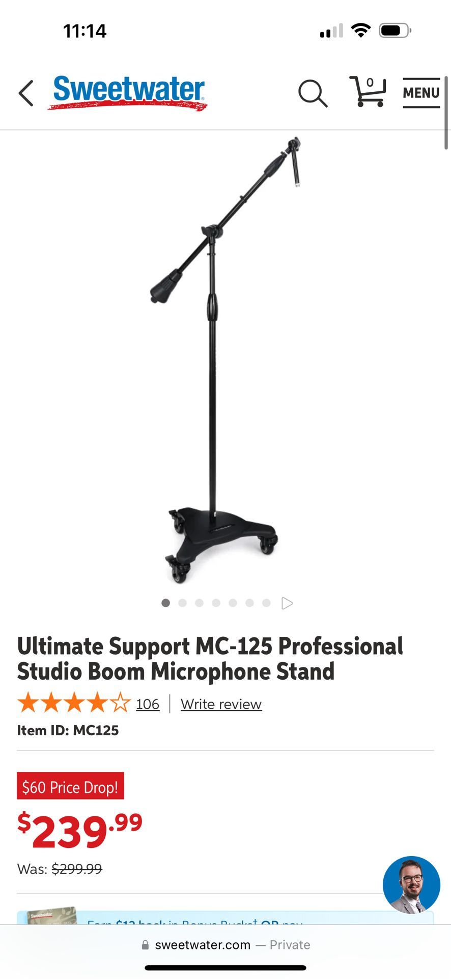 Heavy Duty Microphone Stand