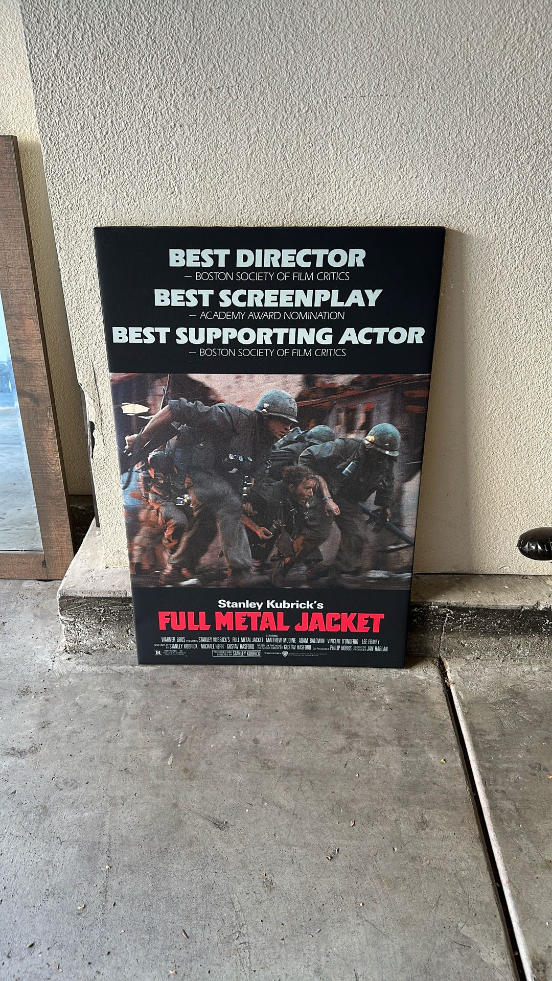 Full Metal Jacket Movie Poster Canvas Print