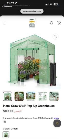 New! Crown Shades Greenhouse