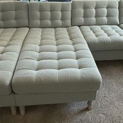 IKEA Morabo Sectional Sofa Light Green