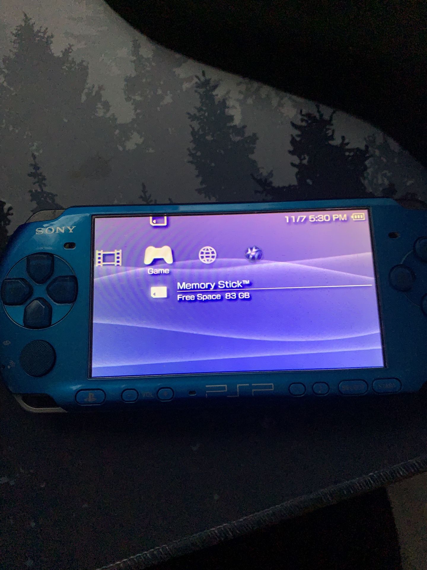 Sony PSP-3000 Blue (40+ Games, Any 3 You Pick)
