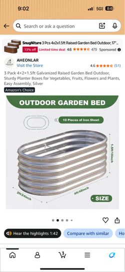3 garden beds