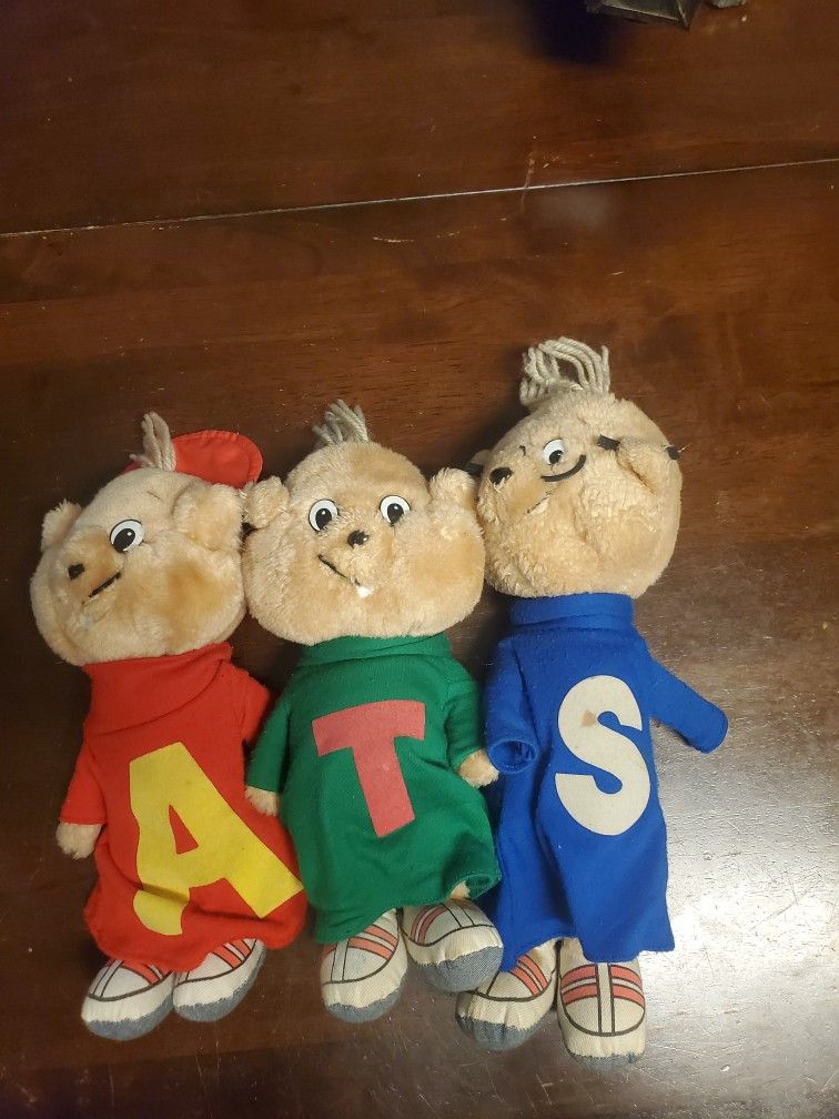 Authentic Vintage 1983 Alvin And The Chipmunks Plush