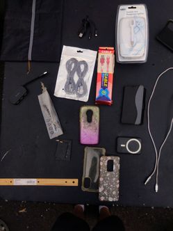 Miscellaneous charging chords iPhone cords cases