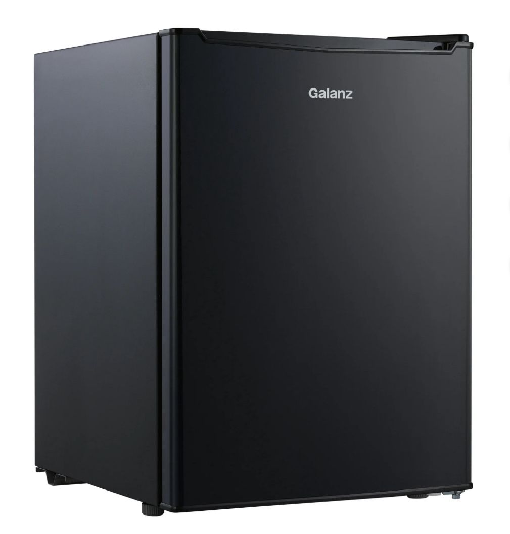 Galanz 2.5 Cu ft One Door Fridge, Black Estar