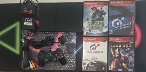 Sony PlayStation 2 Slim Bundle with 4 Games