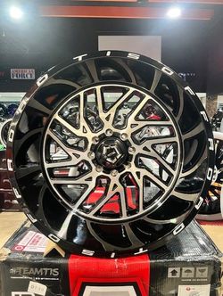 WHEELS TIS 544BM 24X14 8X6.5 BLACK MACHINED 